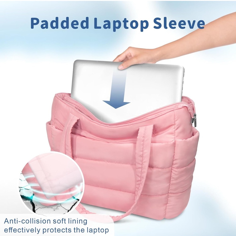 Amazon Pink Padded Tote Bag Set - Picture 3 of 5